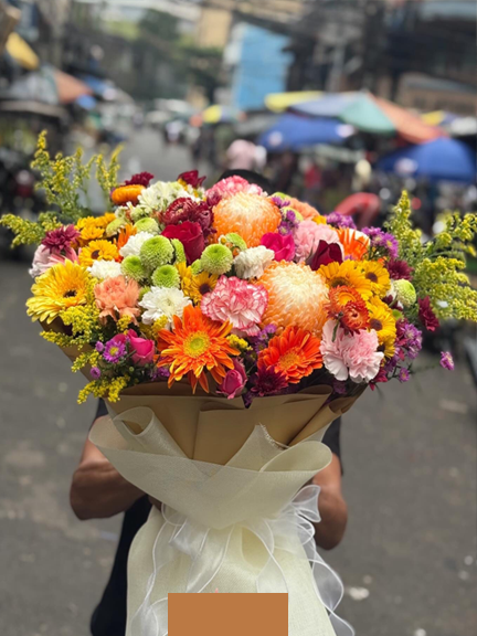 Fresh Mixed Flower Bouquet – Hand Arranged Gift